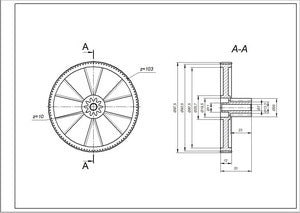 Шестерня велика для м'ясорубки Kenwood KW650740