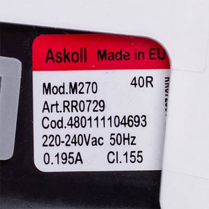 Помпа (насос) для стиральної машини Whirlpool 480111104693 Askoll M270 RC0061