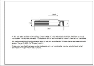 Сальник 92445469 для стиральної машини Candy 25*47*10/12