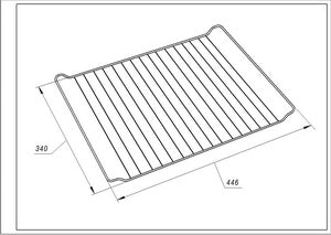 Решітка GRD001 для духовки Whirlpool 446х340mm 481245819334