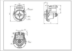 Помпа (насос) для стиральної машини Askoll 30W M332 RC0480/T2124 Mod.M332 (алюмінієва обмотка)