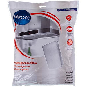 Фільтр жировий для витяжки 470x970mm Wpro 484000008523 (текстильний)