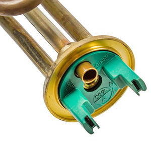 Тен фланцевий для бойлера Ariston 65122210 1500W (мідний) L=260mm фланець 48mm (під анод M5)