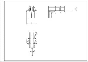 Щітки двигуна (2 шт.) C00273898 Type L для стиральної машини Ariston