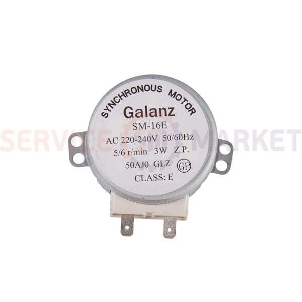Двигатель поддона для СВЧ печи SM-16E 5/6r/min 240V 3W H(шток)=???mm Gorenje