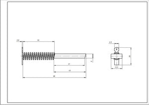 Щітки двигуна (2 шт.) для стиральної машини Bosch 00616505