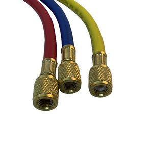 Набір заправних шлангів B360-S (3 шт.x1500mm 1/4&apos-1/4&apos&apos SAE) для фреону R-22 R-134 R-502