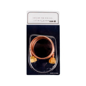 Трубка капілярна із гайкою 1/4" L=1500mm для терморегулюючого вентиля та реле тиску