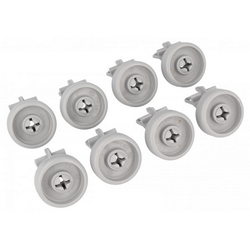 Whirlpool 481252888112 Комплект коліс 8шт нижнього ящика для посудомийної машини