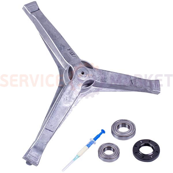 Рем. набор крестовина DC97-15184A+сальник+подшипники 2 шт.+смазка для стир. машины Samsung