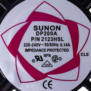 Вентилятор квадратний SUNON DP200A 2123HLS 120x120x38mm 220-240V 0,14A