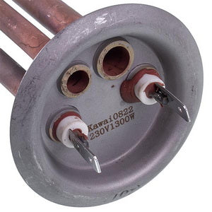 Тін для бойлера 34013320000 Kawai 1300W (мідь) L=310mm фланець 64mm, 2 трубки (під анод M4)