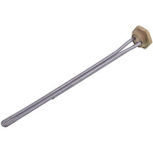 Тен для чавунних батарей Kawai 2000W (нержавіюча сталь) L=410mm D різьблення = 1 1/4&apos&apos (різьба ліва)