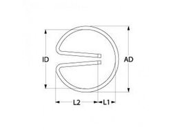 Тен нагрівач для кавомашини, кипятильника Animo 275Вт, 230В, фланець штекер 6,3мм