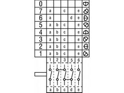 Пакетный переключатель кулачковый GOTTAK 780517 для пароконвектомата Alpeninox, Electrolux, Zanussi 0C6245