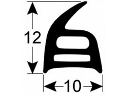 Уплотнитель двери (резинка) для конвекционной печи Unox Roberta XF003, KGN1225A 902474