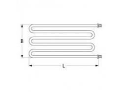 Тен універсальний нагрівач для піцца печі It Pizza, Fimar, GGF 2100Вт, 230В, фланець різьб. ø1/4"