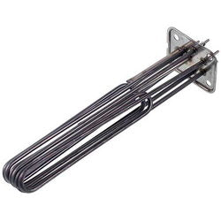 Тен бойлера для посудомийної машини Elframo, Komel, MBM 418879 9800W 230V L=322mm B=37mm фланець 81х96mm