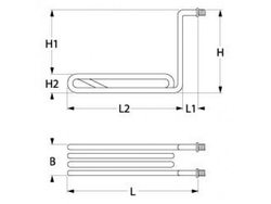 Тен для фритюрницы Ubert 415566 2000W 230V