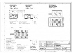 Пакетний перемикач кулачковий EGO 42.07000.025 для макароноварки Zanussi, Electrolux RCP, JCP, MCP серії