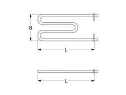 Тін нагрівач для Inoksan 1000Вт, 230В, фланець специф.