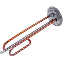 Тін фланцевий для бойлера Thermex 1000W (мідний) L=280mm фланець 92mm (під анод M6)