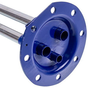 Фланець під сухі тіні (нержавіюча сталь) для бойлера Klima Hitze, Arti D зовнішній=120mm L трубок=412/412/287mm (під анод M6)