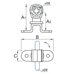 Тримач проволоки пластиковий з підставкою 01/8.2 PL ОС