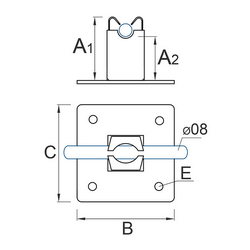 Тримач проволоки з нержавіючої сталі з підставкою 01/1.2 Ni OC