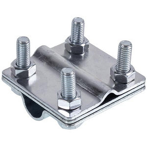 Затискувач прут D=16mm/полоса/дрот D=8-10mm сталевий гальванічно оцинкований