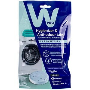 Засіб для видалення накипу та жиру для стиральної та посудомийної машин Wpro 484000008646 (4 пакети по 3 шт.)