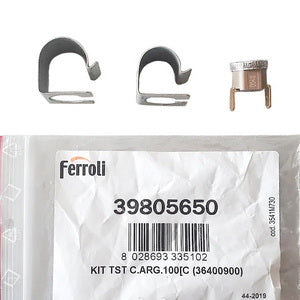 Термостат перегріву 100°С з кліпсою для газового котла Ferroli Domicompact, Domitop, Divaproject, Diva, Domina 39805650