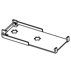 Прокладка середня для петлі холодильника AEG 140166098024