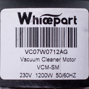 Двигун для мийного пилососа Whicepart VC07W0712AG (V2Z-S24) D=110/55 mm H=120/35 mm 1200 W