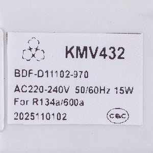 Клапан 3-ходовий для розподілу фреону KMV432 (BDF-D11102-970) 220-240V 15W R134/600a для холодильника