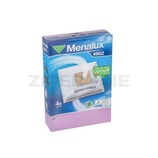 Набір мішків з мікроволокна (4 шт) 4902 + фільтр двигуна для пилососу Menalux