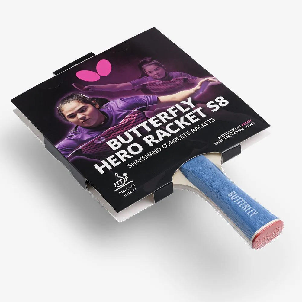 Ракетка для настільного тенісу Butterfly HERO Racket S8 Adriana Díaz (6251780002)