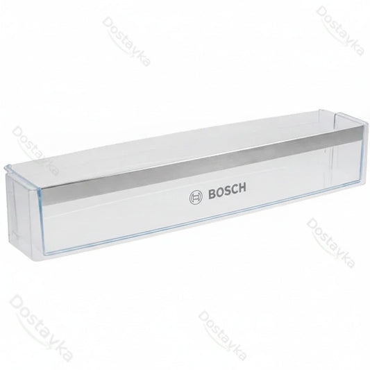 Полка двери для бутылок в холодильник Bosch 00654424 570x125мм (с логотипом)