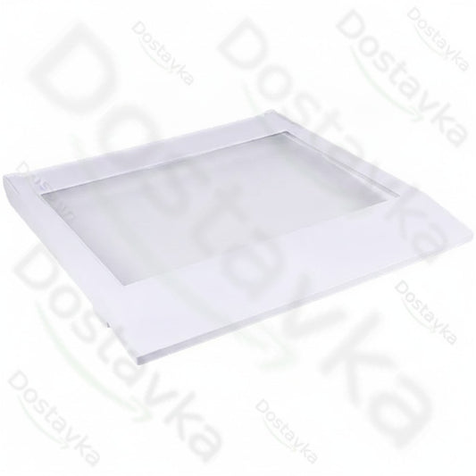 Полка над ящиком для овощей в холодильник Samsung DA97-21138A 510x485мм (стеклянная, с обрамлением)