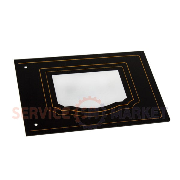 Скло дверей зовнішнє (старого зразка) для НВЧ-печі 370x255mm Gorenje