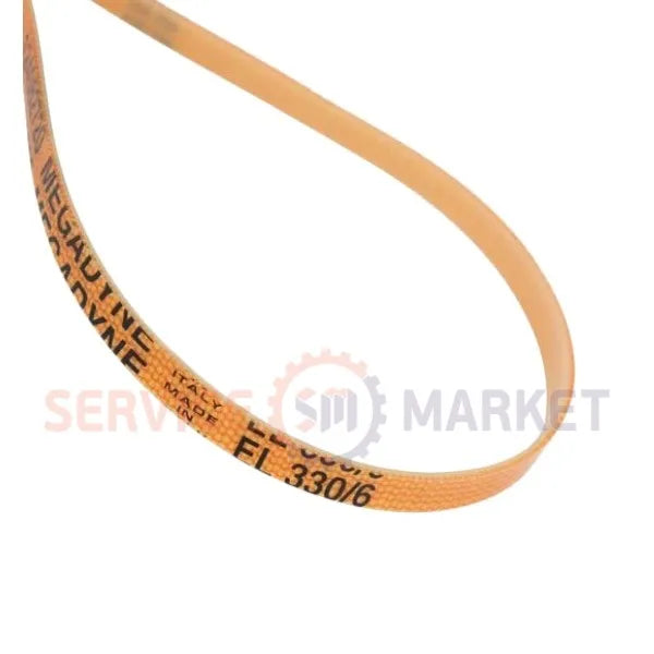 Ремінь 330/6 EL Megadyne приводу крильчатки сушки для прання. машини Zanussi