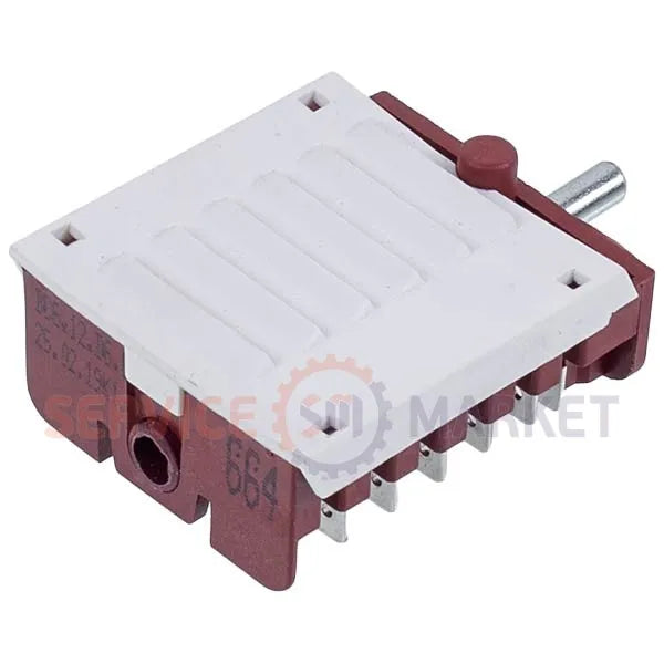 Переключатель BC6-12 (D6.65) 664 режимов духовки ELEYUS, Ventolux (7 позиций)