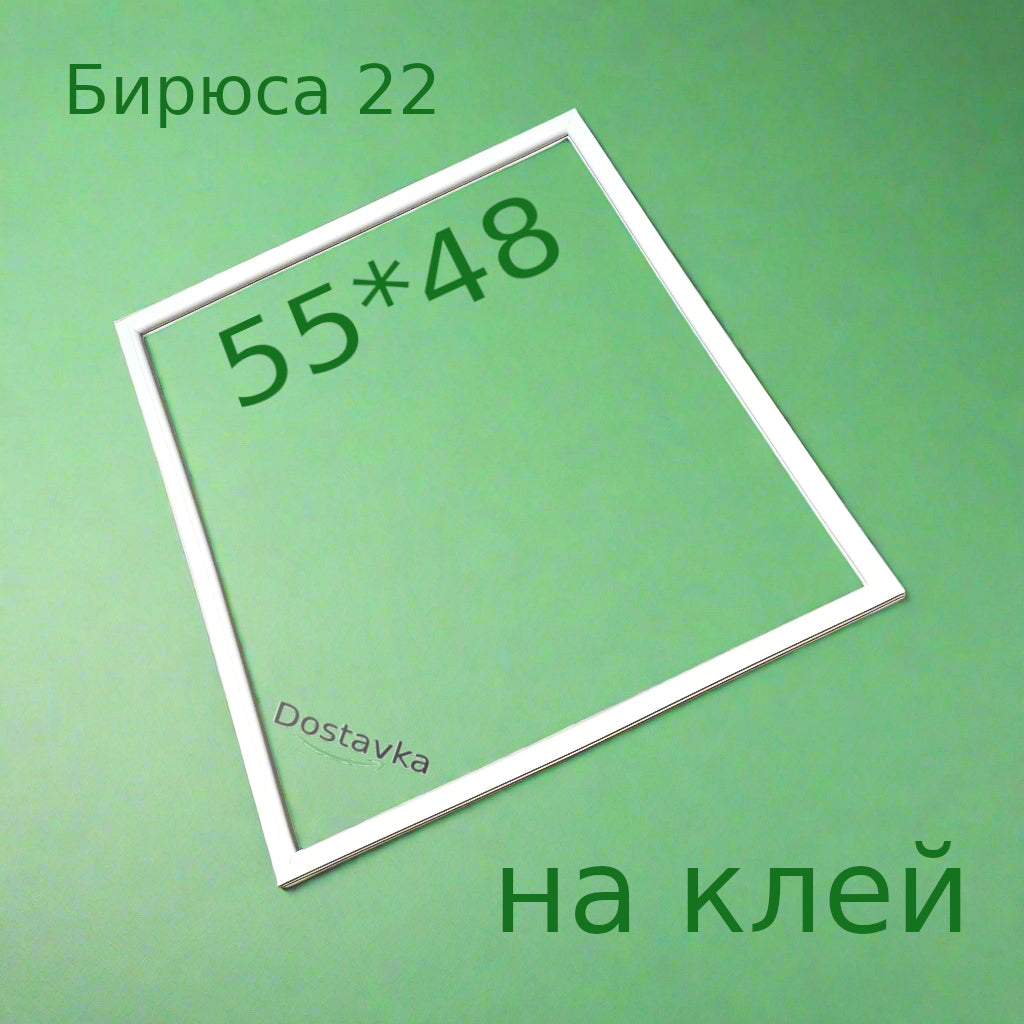 Ущільнення 55*48 двері морозилки холодильника Бірюса 22 (на клей)