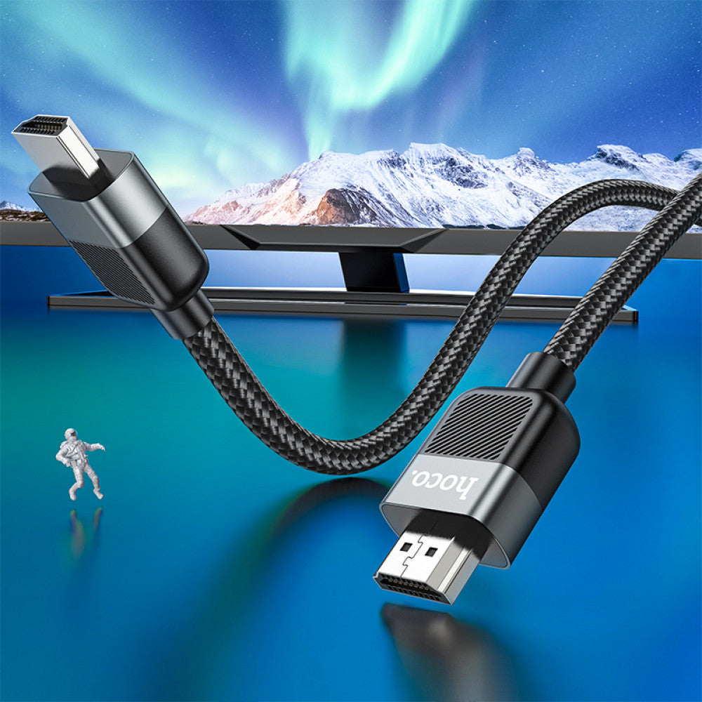 HDMI 2.0 Male to Male 4K HD Data Кабель (1m) - Hoco US09 - Black