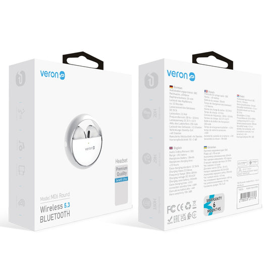 TWS Bluetooth Headset Veron — Veron M06 Round