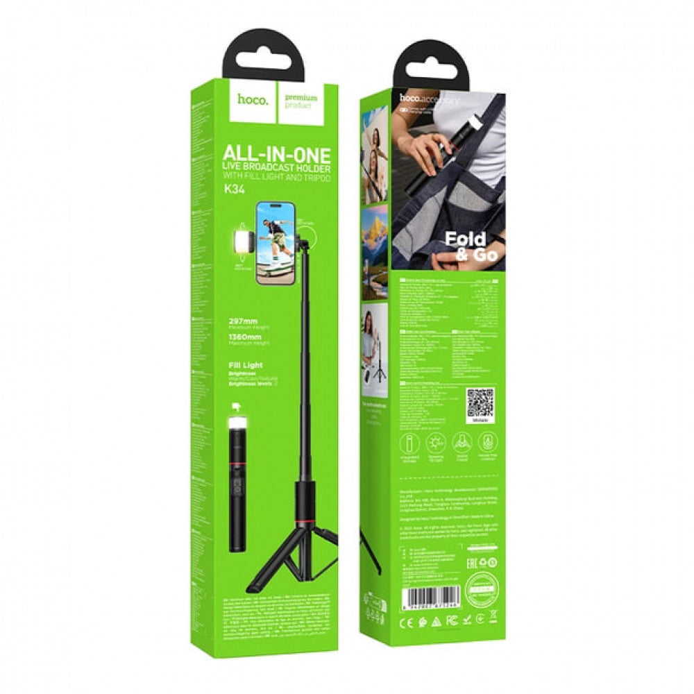 Монопод Tripod Hoco K34, 1,36 м