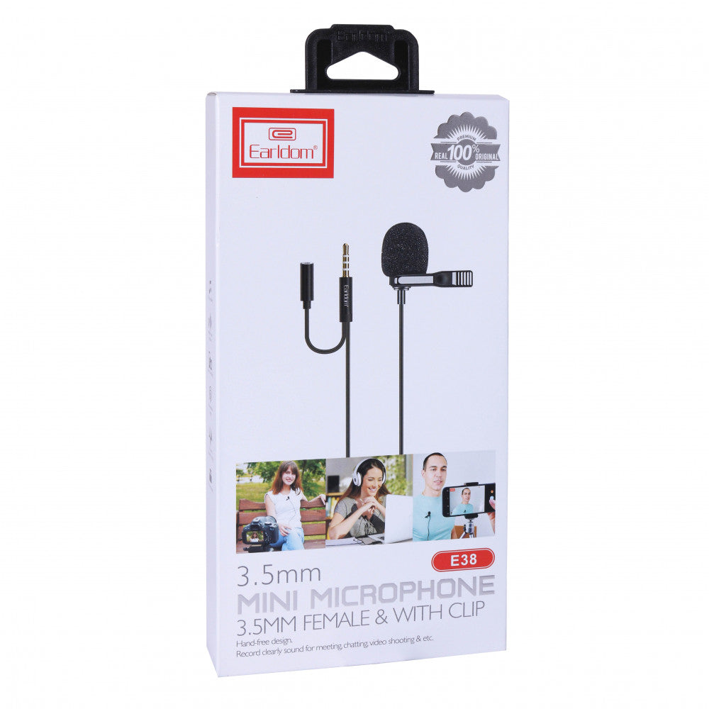 Мікрофон для телефону 3.5mm Earldom ET-E38
