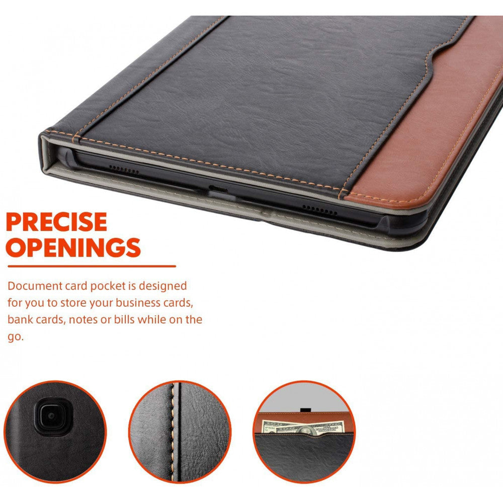 Leather Book Case - Samsung Tab A 7 2020 (10,4) - Black