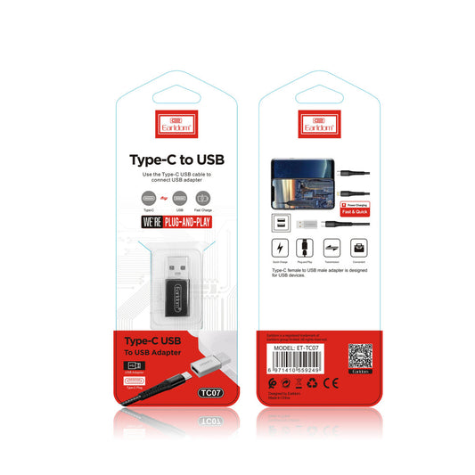 Переходник USB 3.1 to USB - C Earldom ET-TC07