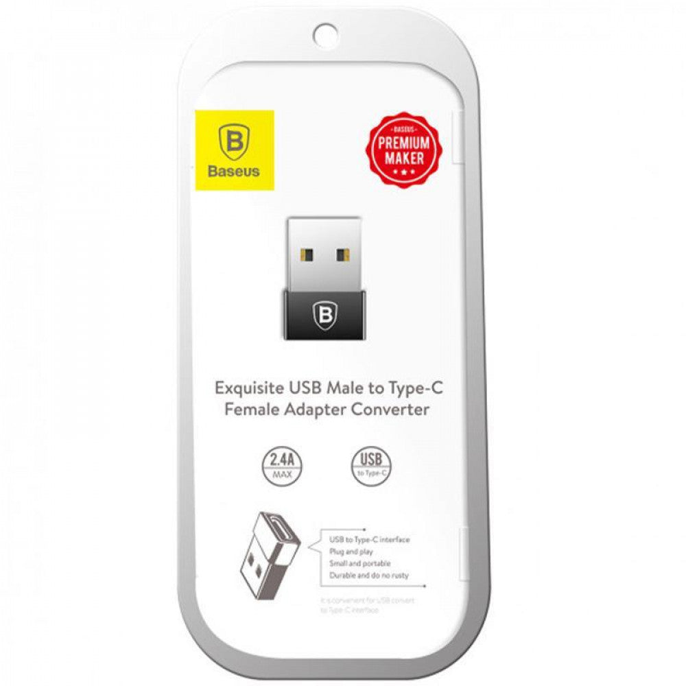 Adapter USB A to USB C Baseus (CAAOTG-01) Black — CAAOTG-01 Black
